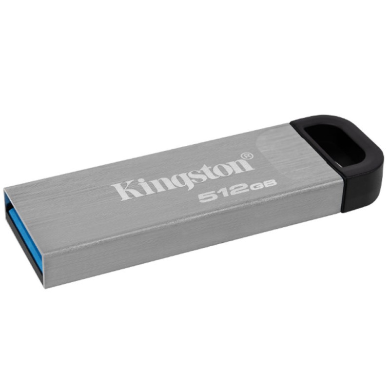 Spominski ključek 512GB USB3.2 Kingston Kyson DT 200MB/s 60MB/s kovinski brez pokrovčka srebrno-črn (DTKN/512GB) KINGSTON Spominski ključek 512GB USB3.2 Kingston Kyson DT 200MB/s 60MB/s kovinski brez pokrovčka srebrno-črn (DTKN/512GB)