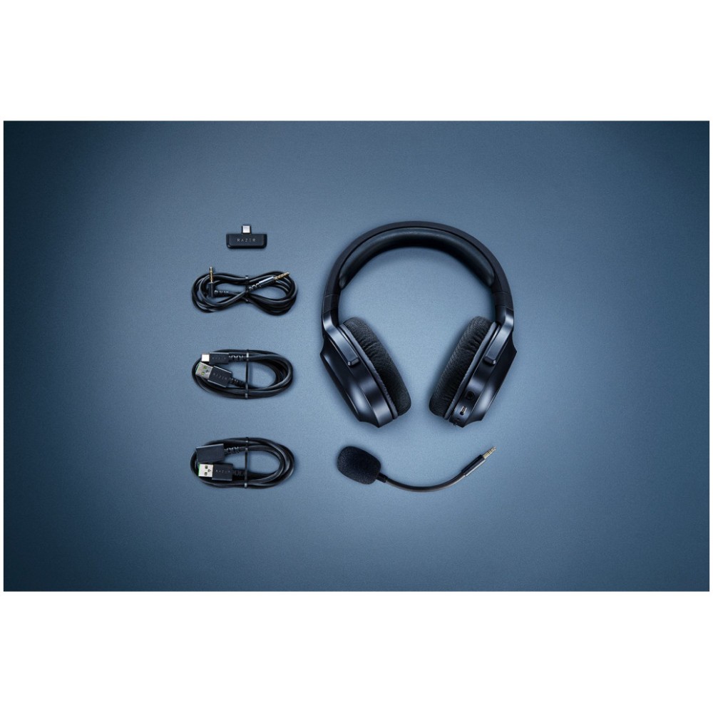 Slušalke brezžične naglavne 2,4 GHz stereo Razer Barracuda X Wireless Mercury (2022) - črne (RZ04-04430100-R3M1)