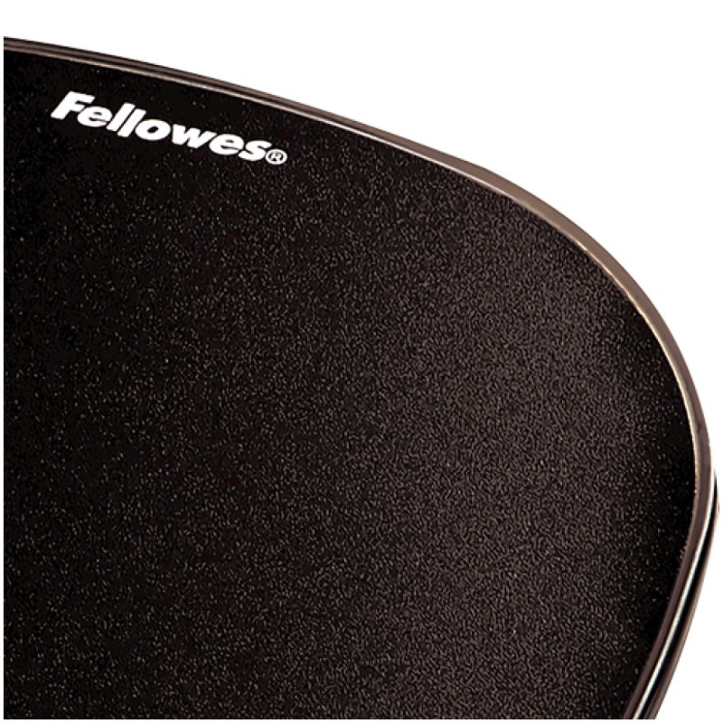 Podloga za miško z gelom ergonomska Fellowes Crystal™ črna FELLOWES Podloga za miško z gelom ergonomska Fellowes Crystal™ črna