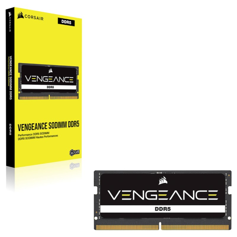SO-DIMM DDR5 16GB 5600MHz CL48 Single (1x16GB) Corsair Vengeance XMP3.0 1,1V črna (CMSX16GX5M1A5600C48)