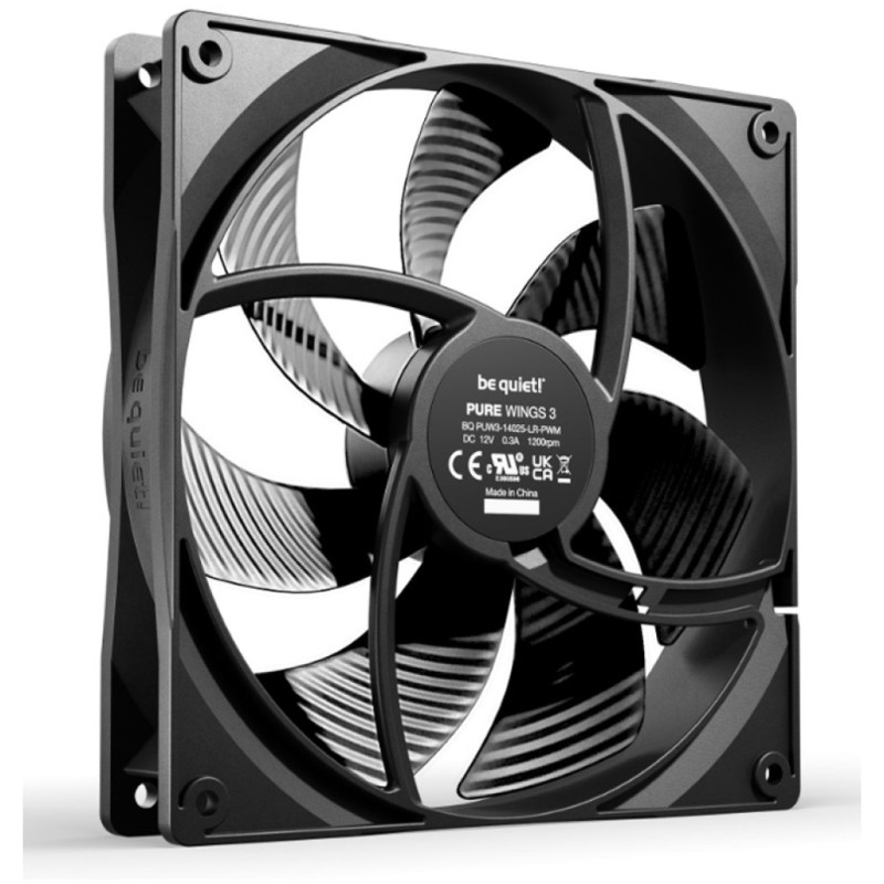Ventilator be quiet! Pure Wings 3 140mm črna be quiet! Ventilator be quiet! Pure Wings 3 140mm črna