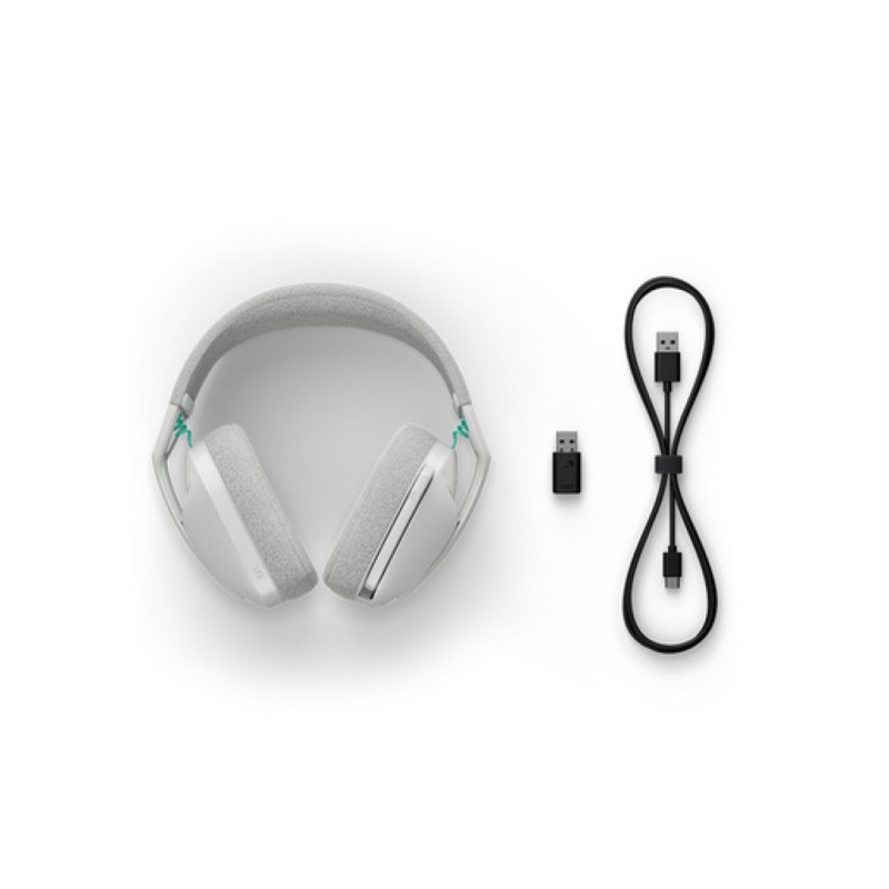 Slušalke brezžične Logitech naglavne z mikrofonom BT/ USB Lightspeed G321 bele USB-C polnjenje Gaming (981-001569) LOGITECH Slušalke brezžične Logitech naglavne z mikrofonom BT/ USB Lightspeed G321 bele USB-C polnjenje Gaming (981-001569)