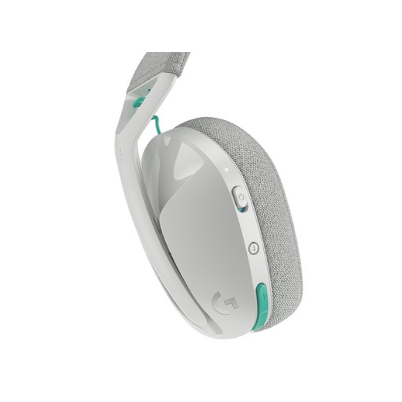 Slušalke brezžične Logitech naglavne z mikrofonom BT/ USB Lightspeed G321 bele USB-C polnjenje Gaming (981-001569) LOGITECH Slušalke brezžične Logitech naglavne z mikrofonom BT/ USB Lightspeed G321 bele USB-C polnjenje Gaming (981-001569)