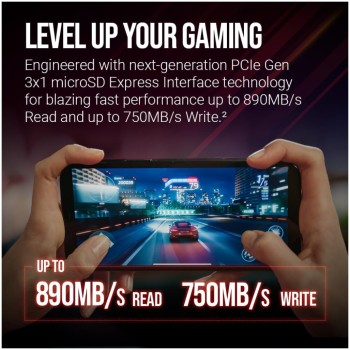 Spominska kartica SDXC-Micro  256GB PNY Express 890MB/s/750MB/s A1 V30 UHS-I (P-SDU256P31880EXP-GE)