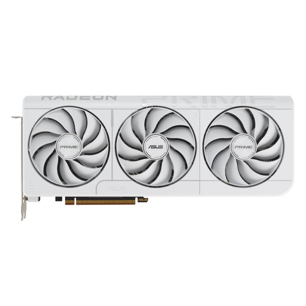 Grafična kartica AMD RX9070 XT Asus Prime OC Edition bela - 16GB GDDR6  | 1xHDMI 2.1b 3xDisplayport 2.1b (90YV0L75-M0NA00)