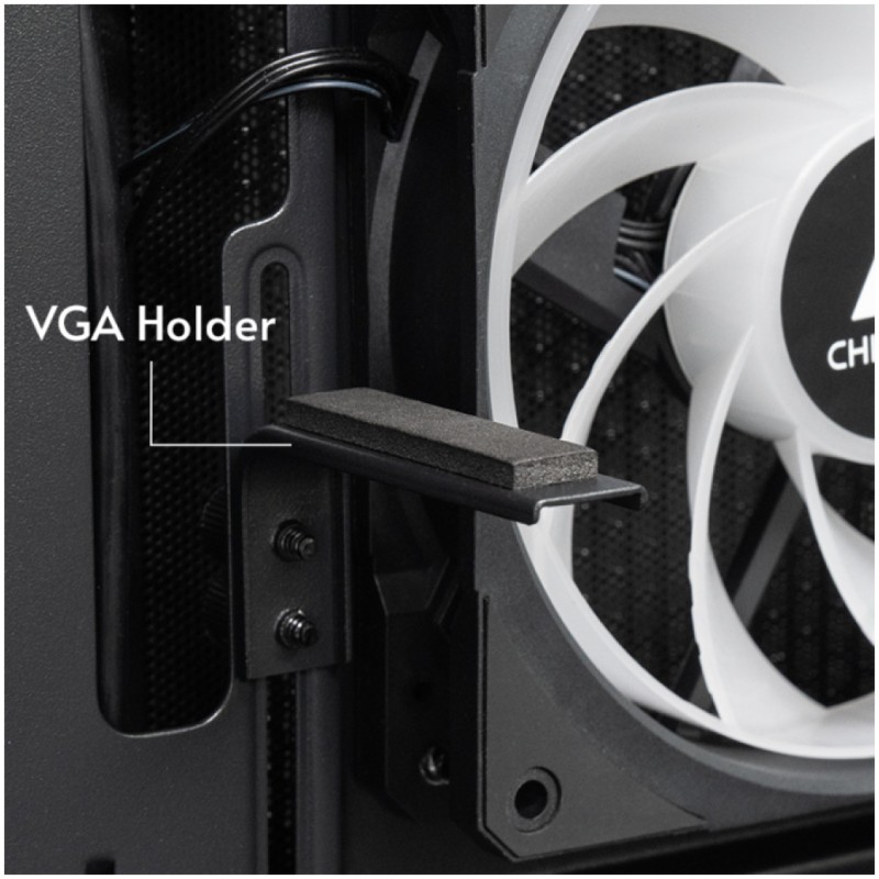 Ohišje Chieftec GT-01B-OP ATX - črna RGB