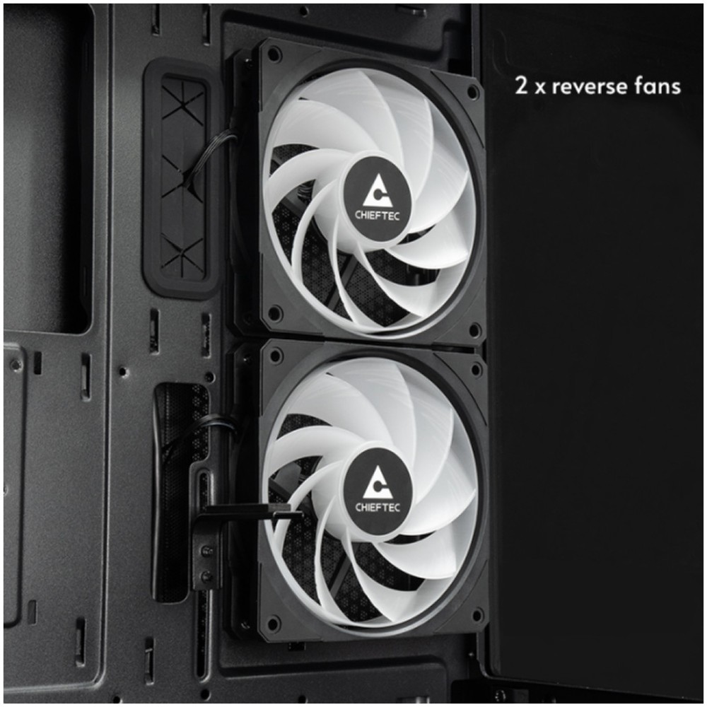Ohišje Chieftec GT-01B-OP ATX - črna RGB