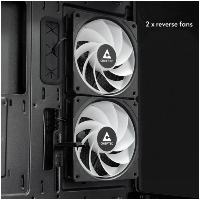 Ohišje Chieftec GT-01B-OP ATX - črna RGB