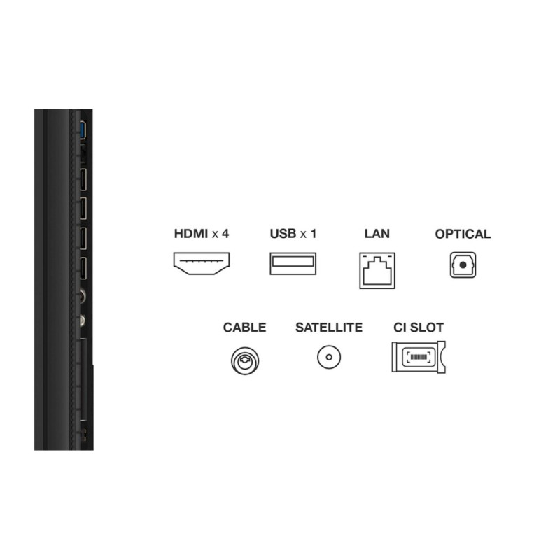 TV sprejemnik TCL 85,0 215,9 cm 85P81K 4K QLED 144Hz Google TV 4xHDMI 1xUSB BT WiFi RJ45  HDR10+