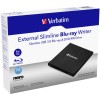Blueray Externi zapisovalnik USB Verbatim Slimline (43890) Verbatim Blueray Externi zapisovalnik USB Verbatim Slimline (43890)