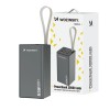 Prenosna baterija Wozinsky K65+ 65W 30000mAh 2xUSB-C 1xUSB-A siv