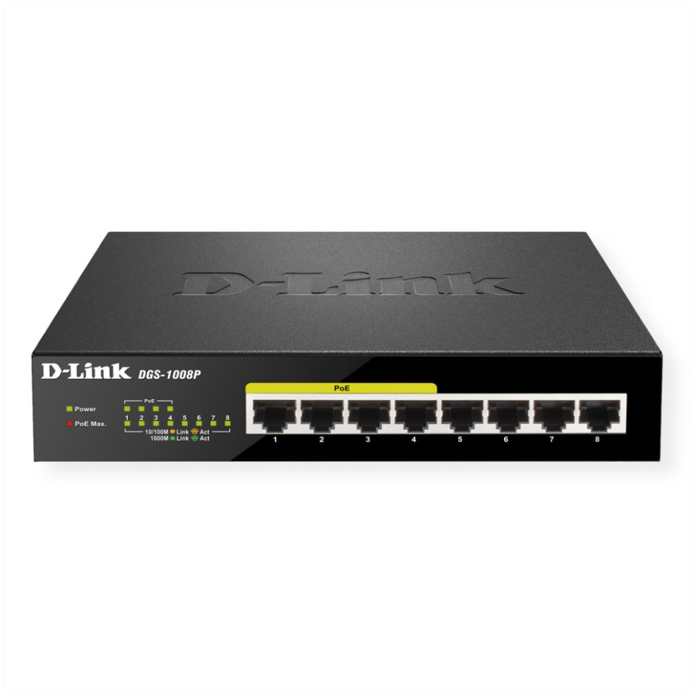 STIKALO 8-PORT D-link 100/1000 1000 (DGS-1008P/E) D-link STIKALO 8-PORT D-link 100/1000 1000 (DGS-1008P/E)