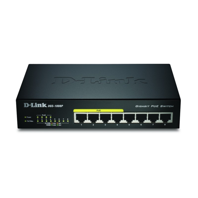 STIKALO 8-PORT D-link 100/1000 1000 (DGS-1008P/E) D-link STIKALO 8-PORT D-link 100/1000 1000 (DGS-1008P/E)
