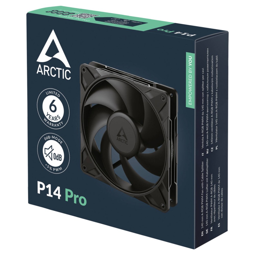 Ventilator Arctic P14 Pro PWM 140mm črna ARCTIC Ventilator Arctic P14 Pro PWM 140mm črna