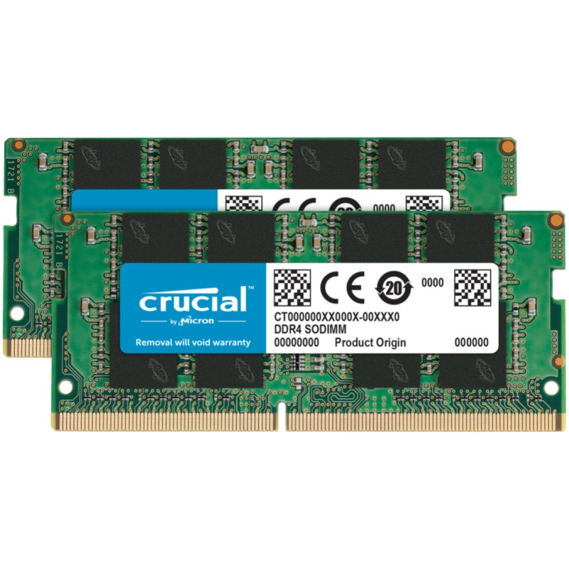 SO-DIMM DDR4 32GB 3200MHz CL22 Kit (2x16GB) Crucial Value 1,2V (CT2K16G4SFRA32A)