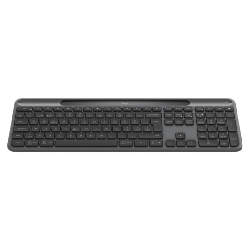 Tipkovnica brezžična + Bluetooth Logitech Signature Slim Solar K980 US international | SLO gravura grafitna (920-013764)