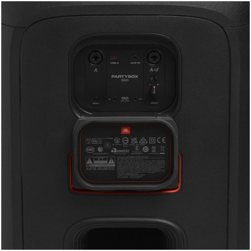 Zvočnik prenosni bluetooth JBL PartyBox 520 400W (črna)