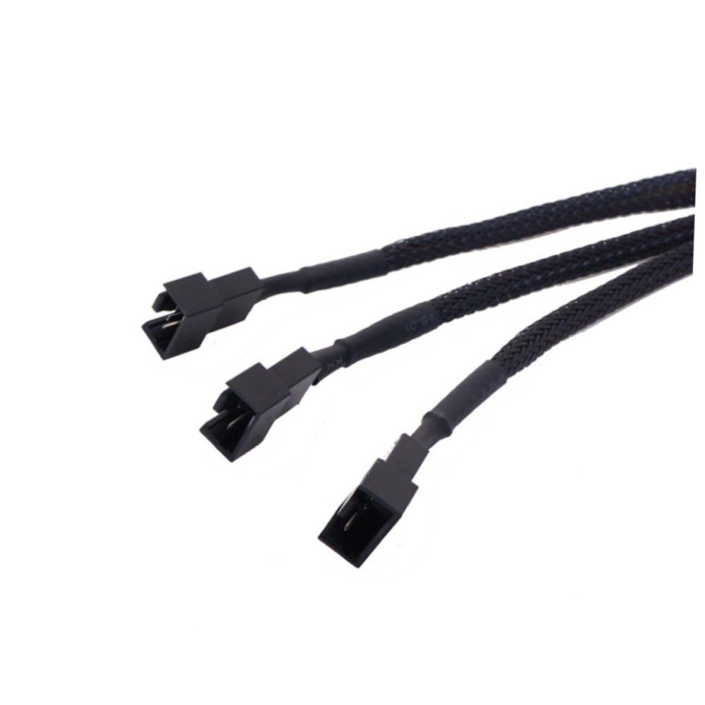 Splitter za ventilatorje 1x -> 3x4-pin črna