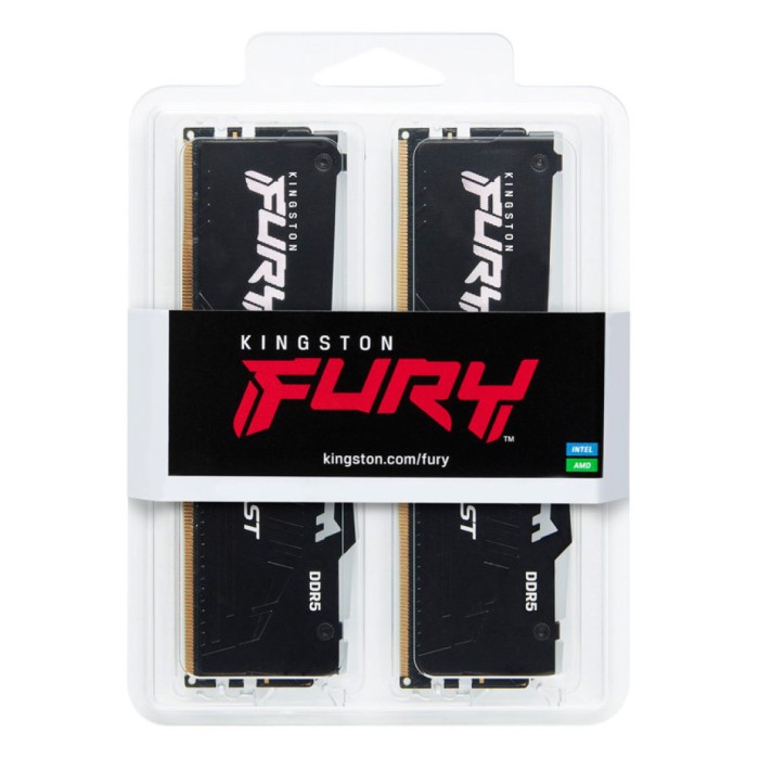 DDR5 32GB 5600MHz CL40 KIT (2x16GB) Kingston RGB Fury Beast 1,25V črna (KF556C40BBAK2-32) DDR5 32GB 5600MHz CL40 KIT (2x16GB) Kingston RGB Fury Beast 1,25V črna (KF556C40BBAK2-32)