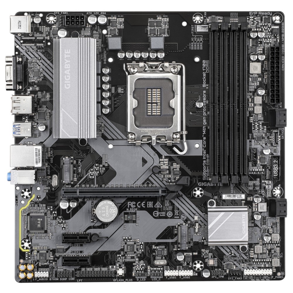 Osnovna plošča 1700 GigaByte B760M D3HP microATX 1xVGA 1xHDMI 1xDisplayPort