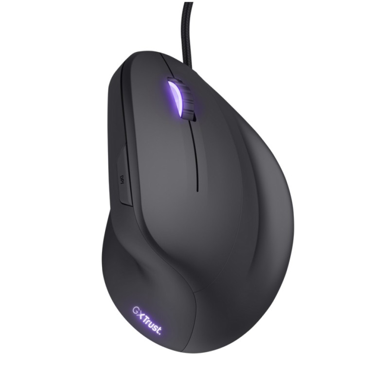 Miš Trust USB-A GXT 144 Rexx Vertical gaming črna ergonomična 10000DPI RGB (22991)