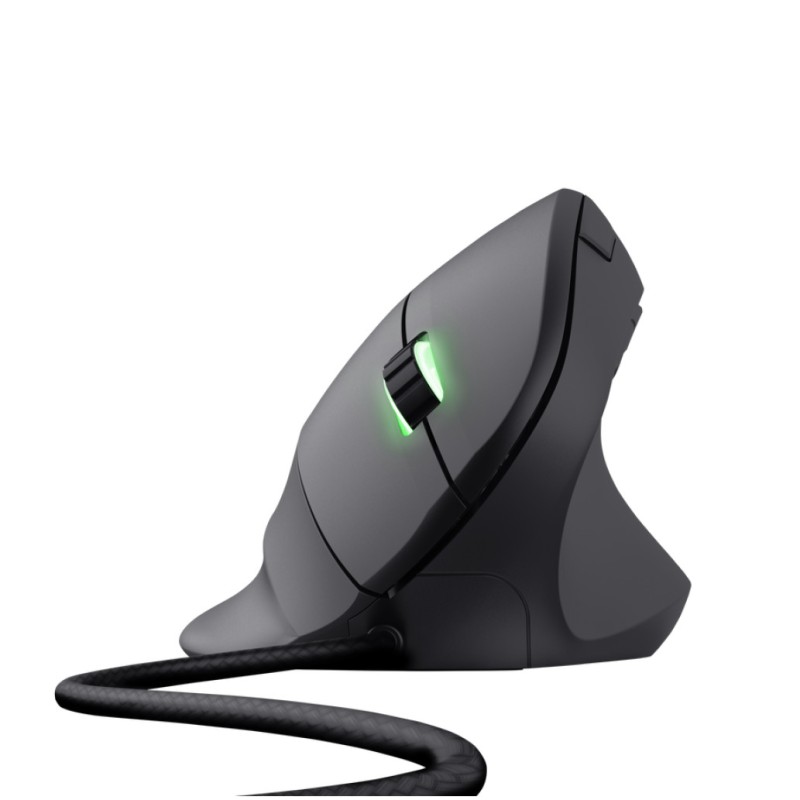 Miš Trust USB-A GXT 144 Rexx Vertical gaming črna ergonomična 10000DPI RGB (22991)