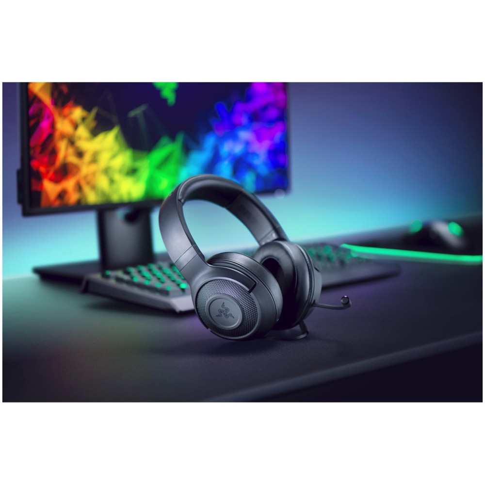 Slušalke Razer 3.5 Kraken X Lite - 40mm zvočniki 7.1 zvok brez kontrolerja na kablu (RZ04-02950100-R381) Razer Slušalke Razer 3.5 Kraken X Lite - 40mm zvočniki 7.1 zvok brez kontrolerja na kablu (RZ04-02950100-R381)