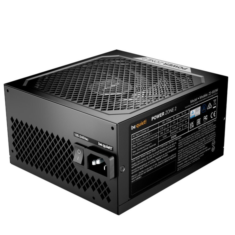Napajalnik - 850W be quiet! Power Zone 2 80Plus Platinum 94,1% ATX 3.1 (Gen5) Modular 140mm črna (BP007EU) be quiet! Napajalnik - 850W be quiet! Power Zone 2 80Plus Platinum 94,1% ATX 3.1 (Gen5) Modular 140mm črna (BP007EU)