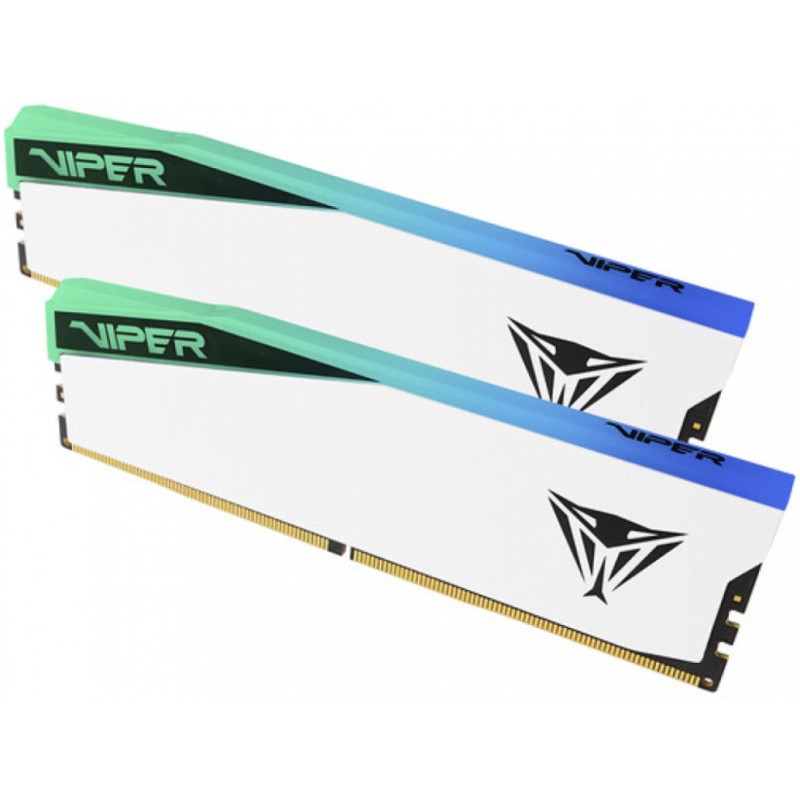 DDR5 32GB 6200MHz CL42 KIT (2x16GB) Patriot RGB Viper Elite 5 1,35V PC bela (PVER532G62C42KW)
