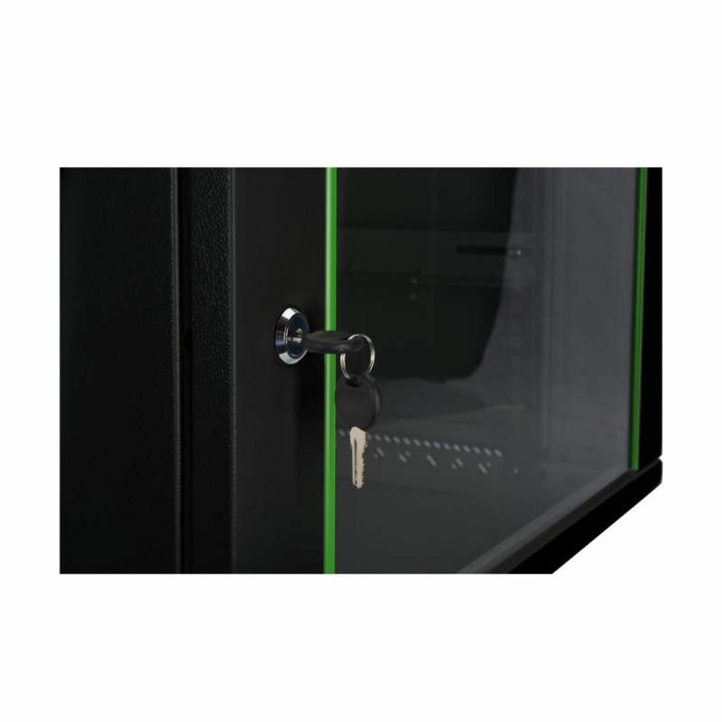 Kabinet zidni Digitus 12U Jeklo črn 600mm 450mm (DN-19 12-U-EC-SW)