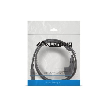 Kabel napajalni CEE 7/7 IEC 320 C5 1,80m črn Lanberg (CA-C5CA-11CC-0018-BK)