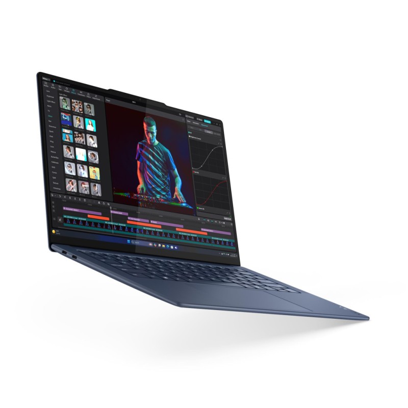 Prenosnik Lenovo 36,8 cm (14,5) Yoga 7 2944x1840 OLED na dotik 500nit 90Hz Snapdragon® X Elite/16GB/SSD1TB/BL/AI Chip: 45 TOPs/ALU/Qualcomm Adreno GPU/Win11Home (83ED0047RM)