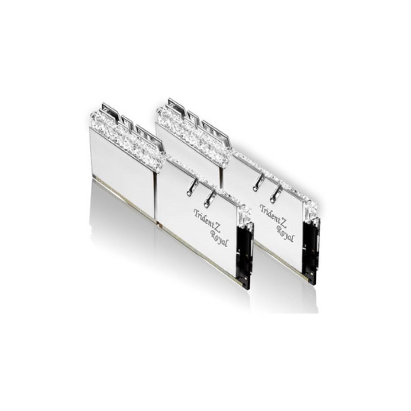 DDR4 32GB 3600MHz CL16 KIT (2x16GB) G.Skill RGB Trident Z Royal XMP2.0 1,35V srebrna (F4-3600C16D-32GTRSC) G.Skill DDR4 32GB 3600MHz CL16 KIT (2x16GB) G.Skill RGB Trident Z Royal XMP2.0 1,35V srebrna (F4-3600C16D-32GTRSC)