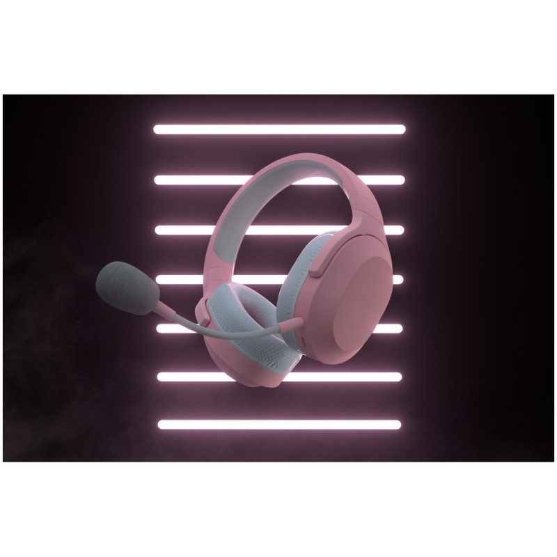 Slušalke brezžične naglavne 2,4 GHz stereo Razer Barracuda X Wireless Mercury (2022) - roza (RZ04-04430300-R3M1)