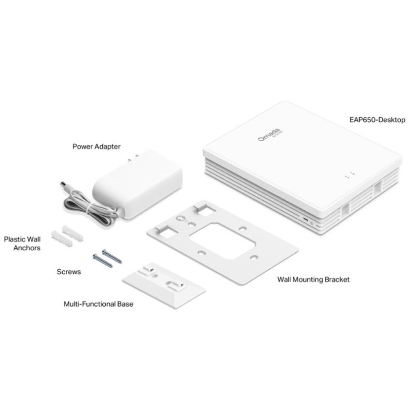 Dostopna točka TP-Link Omada WiFi5 802.11 a/b/g/n/ac/ax AX3000 PoE++ (EAP650-Desktop) TP-LINK Dostopna točka TP-Link Omada WiFi5 802.11 a/b/g/n/ac/ax AX3000 PoE++ (EAP650-Desktop)