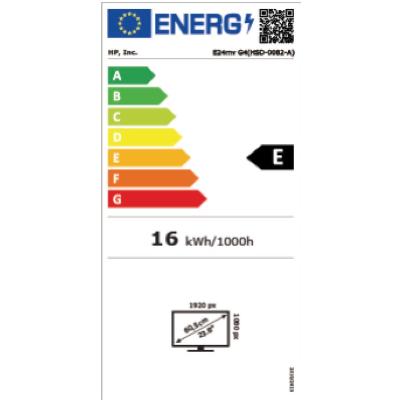 Monitor HP 60,5 cm (23,8) E24mv G4 1920x1080 IPS 5ms VGA HDMI DisplayPort 4xUSB3.2 Pivot Kamera Zvočniki  3H NTSC72%