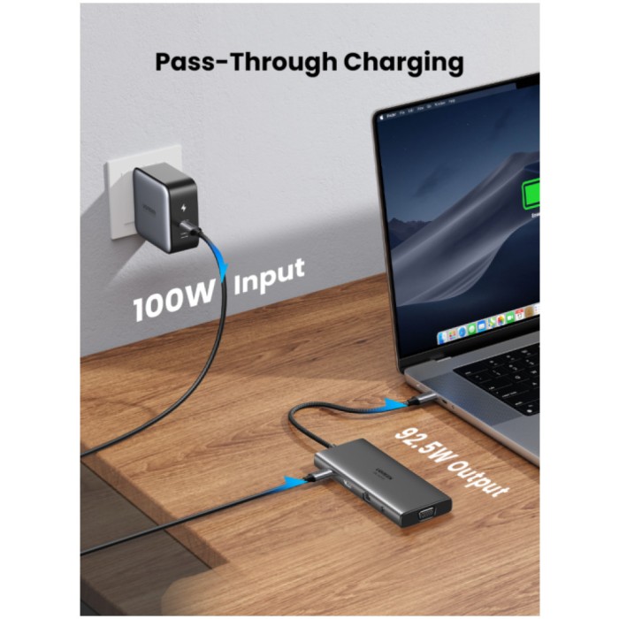 Priklopna postaja USB-C => Ugreen 11v1 1xVGA 1xHDMI 2xUSB3.2 2xUSB-C 100W 1xLAN 1x3,5mm (45520) Priklopna postaja USB-C => Ugreen 11v1 1xVGA 1xHDMI 2xUSB3.2 2xUSB-C 100W 1xLAN 1x3,5mm (45520)