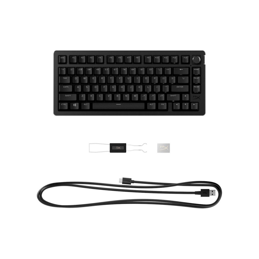 Gaming Tipkovnica USB-A HP HyperX Alloy Rise 75 SLO | SLO gravura črna RGB (7G7A4AA#ABA) HP Gaming Tipkovnica USB-A HP HyperX Alloy Rise 75 SLO | SLO gravura črna RGB (7G7A4AA#ABA)