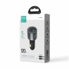 Avto polnilec 12V 24V => 2x USB-C USB-A 120W PD QC črn Joyroom (JR-CCN07 120W)