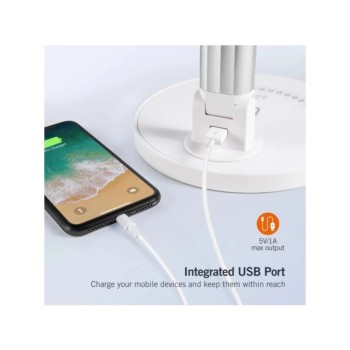 Namizna svetilka LED Taotronics USB za polnjenje bela (78-01013-007)