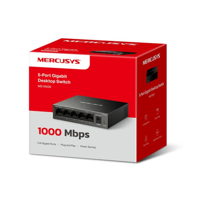 STIKALO 5-PORT MERCUSYS MS105GS 10/100/1000 (MS105GS) STIKALO 5-PORT MERCUSYS MS105GS 10/100/1000 (MS105GS)