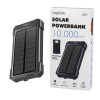 Prenosna baterija Logilink 10.000mAh 20W 2x USB-A 1x USB-C solarna črna (PA0390)