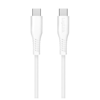 Kabel USB-C (m) => USB-C (m) 2.0 0,30m 60W 3A/20V 480Mbps bel LogiLink (CU0260) Kabel USB-C (m) => USB-C (m) 2.0 0,30m 60W 3A/20V 480Mbps bel LogiLink (CU0260)