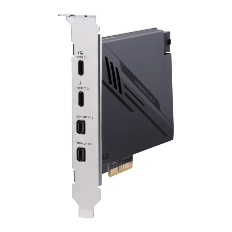 Kontroler Asus PCI-Express => ThunderboltEX 4 Card PCIe 3.0 2xUSB-C/Thunderbolt4 2xMini-DP (90MC09P0-M0EAY0) ASUS Kontroler Asus PCI-Express => ThunderboltEX 4 Card PCIe 3.0 2xUSB-C/Thunderbolt4 2xMini-DP (90MC09P0-M0EAY0)