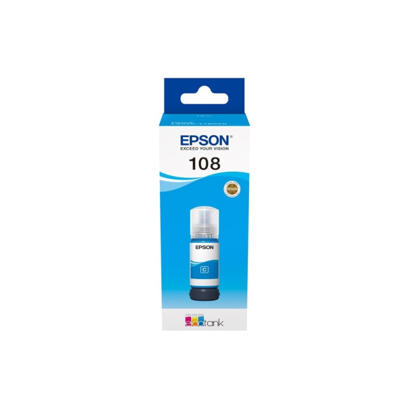 ČRNILO EPSON CYAN 108 STEKLENIČKA ZA L8050 tiskalnik Epson ČRNILO EPSON CYAN 108 STEKLENIČKA ZA L8050 tiskalnik
