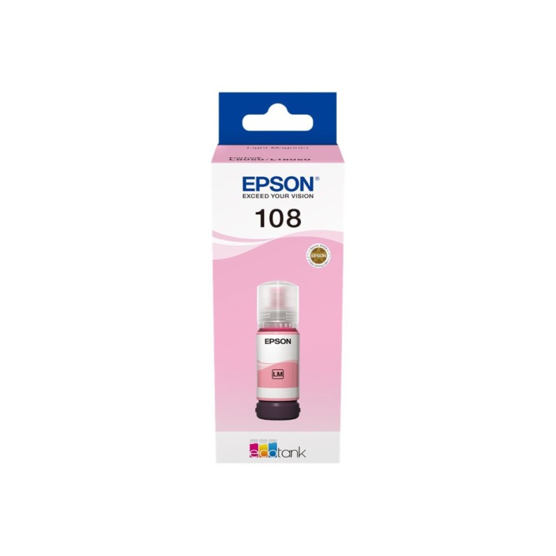 ČRNILO EPSON LIGHT MAGENTA 108 STEKLENIČKA ZA L8050 tiskalnik Epson ČRNILO EPSON LIGHT MAGENTA 108 STEKLENIČKA ZA L8050 tiskalnik