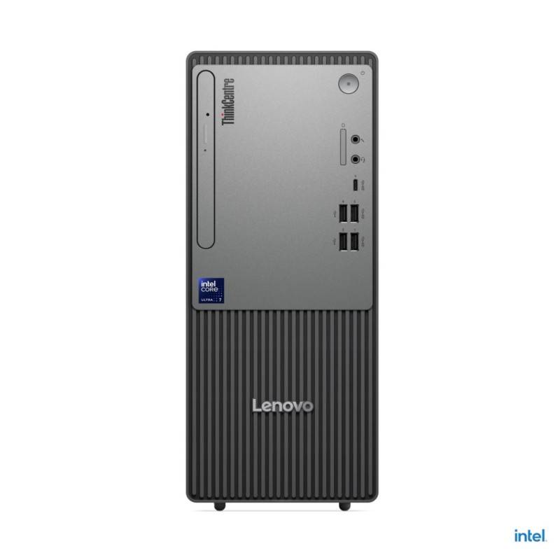 Računalnik Lenovo Tower ThinkCentre neo 50t G6 Ultra 5-225/B860/16GB-DDR5/512GB/1xM.2 prost/CR/Intel grafika VGA HDMI DP USB-C/RJ45/200W-89%/Win11Pro črna 13BD003UGE