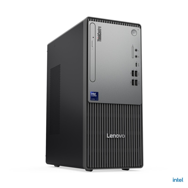 Računalnik Lenovo Tower ThinkCentre neo 50t G6 Ultra 5-225/B860/16GB-DDR5/512GB/1xM.2 prost/CR/Intel grafika VGA HDMI DP USB-C/RJ45/200W-89%/Win11Pro črna 13BD003UGE