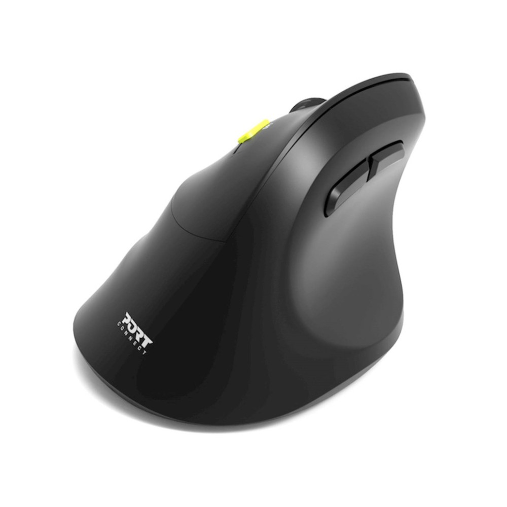 Miš brezžična + Bluetooth ergonomska Port Ergo 2400DPI za levičarje 5 gumbov črna (910008) Port Miš brezžična + Bluetooth ergonomska Port Ergo 2400DPI za levičarje 5 gumbov črna (910008)