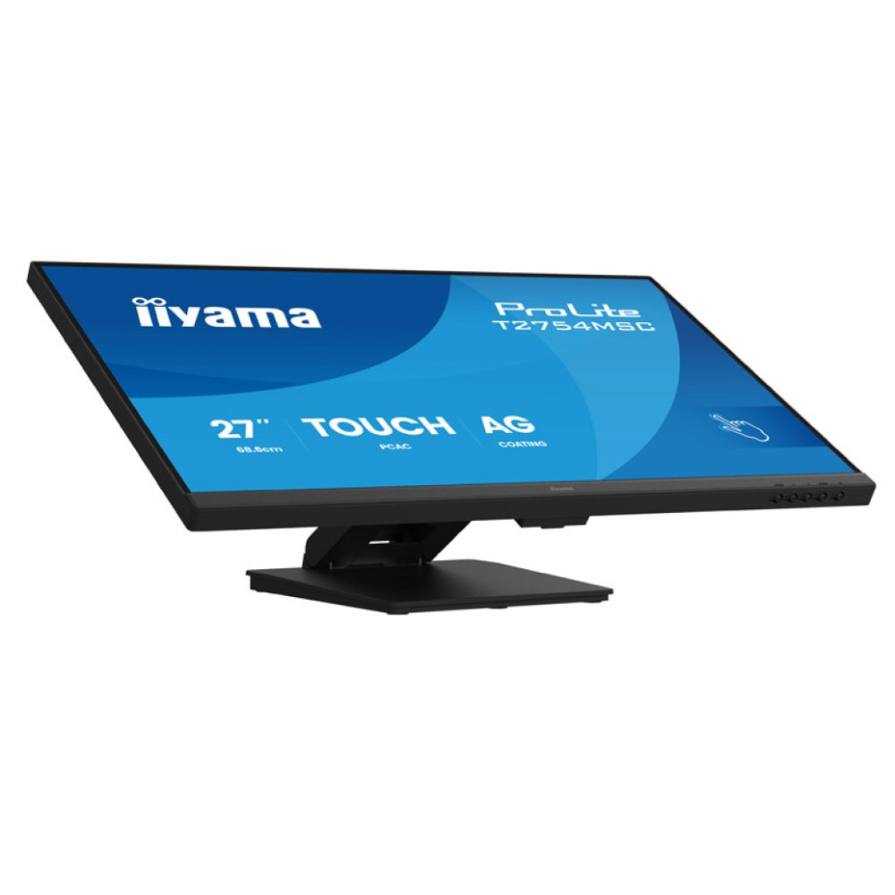 Monitor Iiyama 68,6 cm (27,0) T2754MSC-B2AG 1920x1080 75Hz IPS 4ms VGA HDMI 2xUSB3.2 Pivot Zvočniki 2x2W 3H DCI-P3-80% ProLite touch Iiyama Monitor Iiyama 68,6 cm (27,0) T2754MSC-B2AG 1920x1080 75Hz IPS 4ms VGA HDMI 2xUSB3.2 Pivot Zvočniki 2x2W 3H DCI-P3-80% ProLite touch